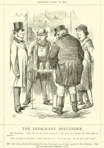 Den indignerte tilskueren av after John Tenniel