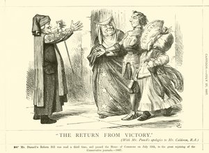Returen fra seier av after John Tenniel
