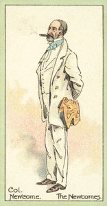 Oberst Newcome, The Newcomes (chromolitho) av after Joseph Clayton Clarke