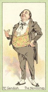 Mr Gandish, The Newcomes (chromolitho)