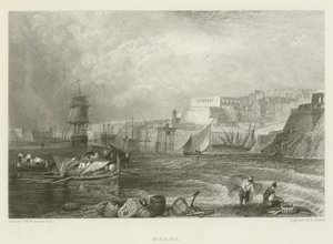Malta av after Joseph Mallord William Turner