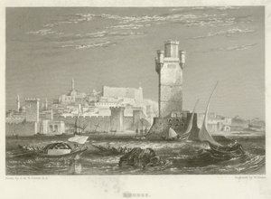 Rhodos av after Joseph Mallord William Turner
