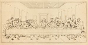 Det siste måltid av after Leonardo da Vinci