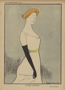 Yvette Guilbert, illustrasjon for Le Rire