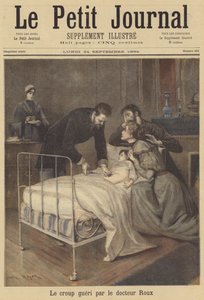 Doktor Emile Roux kurerer et barn fra et tilfelle av krupp