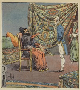 Asker-Khan, persisk ambassadør, tar de Marbois, president for Revisjonsretten, for legen av after Louis Charles Bombled