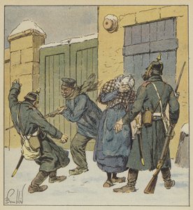 Brutalites prussiennes a Beaugency av after Louis Charles Bombled