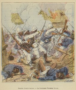 Kamp av Ambodimonto, løytnant Foreston sår av after Louis Charles Bombled
