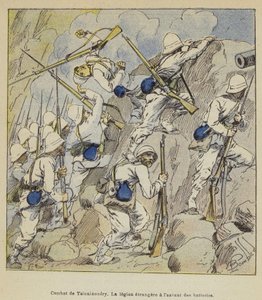 Slaget ved Tsinainondry, Fremmedlegionen har angrepet batteriene av after Louis Charles Bombled