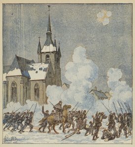 Defense of Patay by the 75th Mobiles av after Louis Charles Bombled