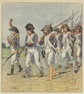 Denument de larmee dItalie av after Louis Charles Bombled