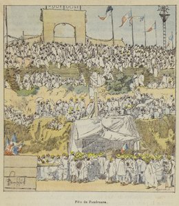 Fete du Fandroana av after Louis Charles Bombled