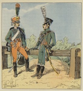 Imperial Guard, Honor Guard, 1813-1814, Ordent Gendarme, 1806-1807 av after Louis Charles Bombled