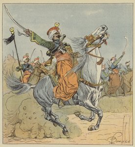 Imperial Guard, Mameluck, skvadron knyttet til det monterte chasseurs-regimentet av after Louis Charles Bombled
