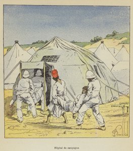 feltsykehus av after Louis Charles Bombled