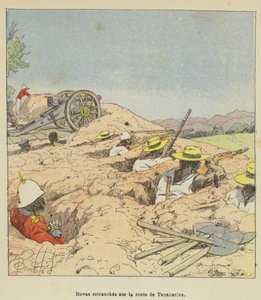 Hovas forskanset seg på veien til Antananarivo av after Louis Charles Bombled