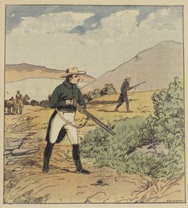 Keiseren jakter rapphønen av after Louis Charles Bombled