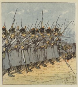 Den tapre ungdommen han befaler, veier opp for alt av after Louis Charles Bombled