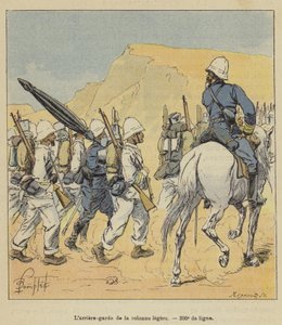 Bakvakten til lyssøylen, 200. linje av after Louis Charles Bombled