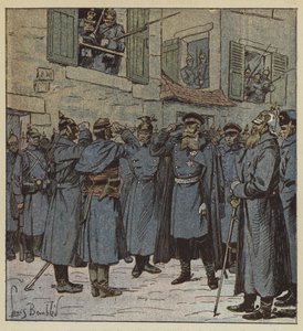 Kaptein Pendezec og general Treskow av after Louis Charles Bombled