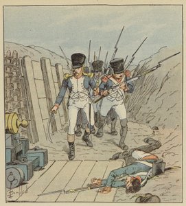 Kaptein de Chambure, sjefen for dette berømte selskapet, etc. av after Louis Charles Bombled