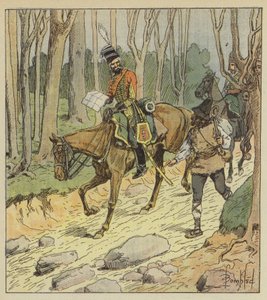 General Stengel var en utmerket husaroffiser av after Louis Charles Bombled