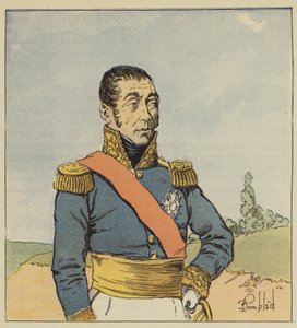 Marskalk Grouchy av after Louis Charles Bombled