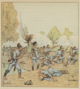 Tyskerne angriper Dames-Blanches-parken av after Louis Charles Bombled