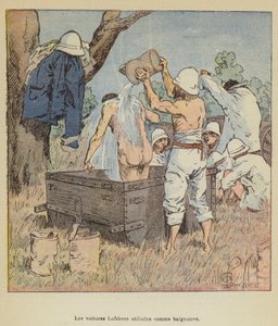 Lefebvre-biler brukt som badekar av after Louis Charles Bombled