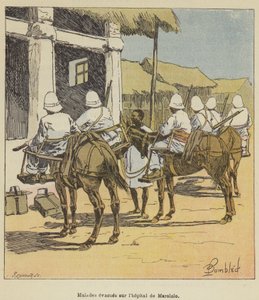 Pasienter evakuert til Marololo sykehus av after Louis Charles Bombled