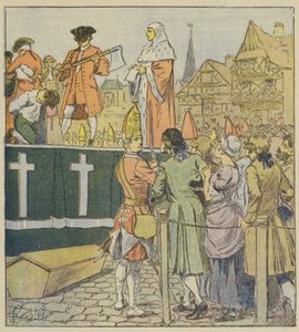 Opptrådte Napoleon som de nåværende fyrstene i huset til England? av after Louis Charles Bombled