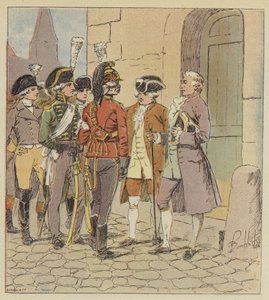 Vi var tusenvis av alle våpen, alle uniformer, alle rekker av after Louis Charles Bombled