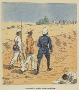 Parlamentarikere tatt til hovedkvarteret av after Louis Charles Bombled