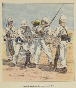 Patruljer griper våpen fra en Hova av after Louis Charles Bombled