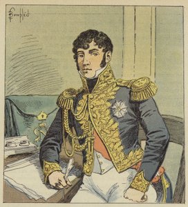 Portrett av greven av Montholon, eksekutør av Napoleon av after Louis Charles Bombled