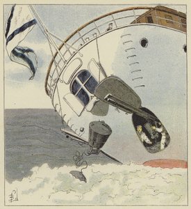 Legge undervannsminer av after Louis Charles Bombled