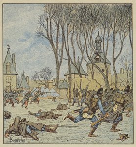 Fangst av Villepion-slottet av franskmennene av after Louis Charles Bombled