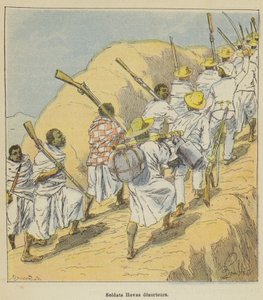Deserterte Hovas-soldater av after Louis Charles Bombled