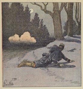 Overraskelse til Chambord, oberstløytnant Pinelli av after Louis Charles Bombled