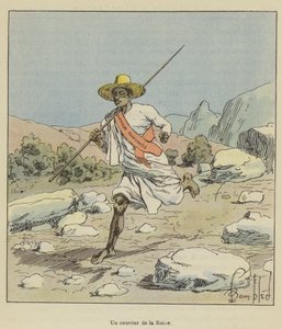 En kurer fra dronningen av after Louis Charles Bombled