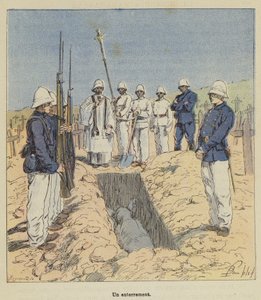 En begravelse av after Louis Charles Bombled