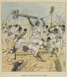 Brudd på engelske kirkegårdsgraver av after Louis Charles Bombled