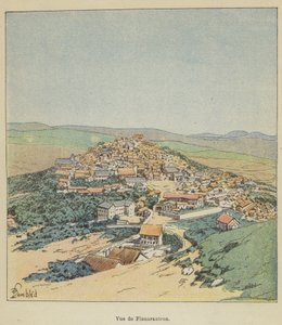 Utsikt over Fianarantroa av after Louis Charles Bombled