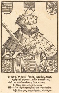 John Frederic the Magnanimous, i valgkåper [til høyre] av after Lucas Cranach the Younger