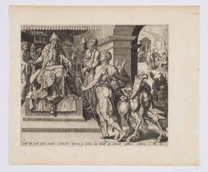 David bringer Saul gavene fra sin far av after Maarten van Heemskerck