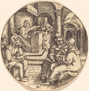 Jesus forkynner i tempelet av after Master IB