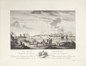 Port of Saint Malo (Le port de St. Malo) av after Nicolas Marie Ozanne