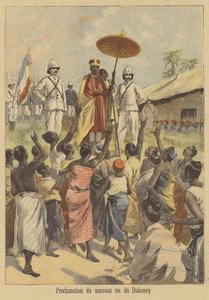 Proklamasjon av den nye kongen av Dahomey av after Oswaldo Tofani