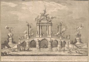 Prima Macchina for Chinea av 1755: En triumfbro med antikviteter fra Herculaneum