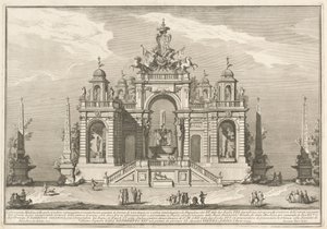 Seconda Macchina for Chinea fra 1754: En allegori om vannverk
